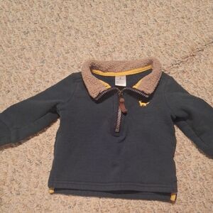 Carter's Navy and Yellow Fleece Sweatshirt